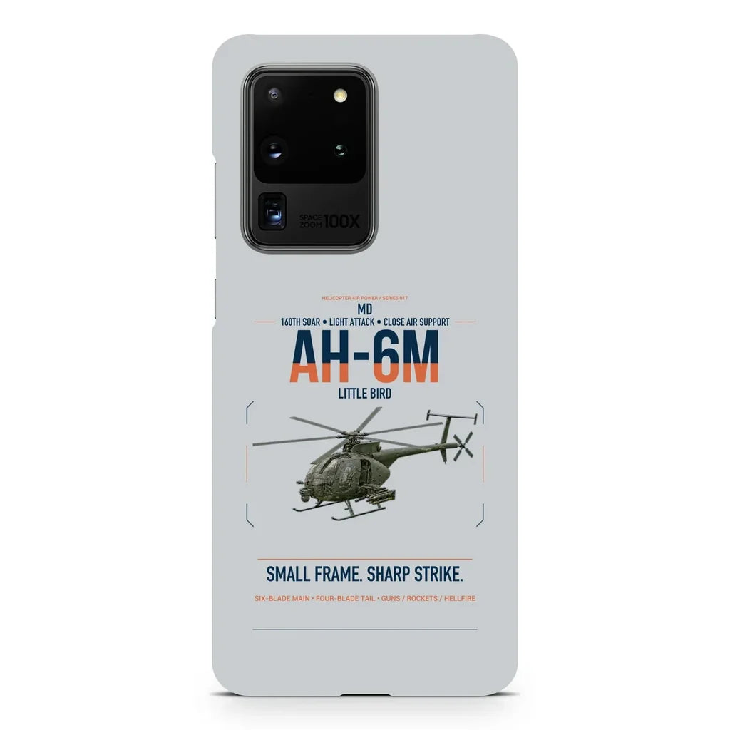 MD AH-6M Little Bird design on samsung case - light gray
