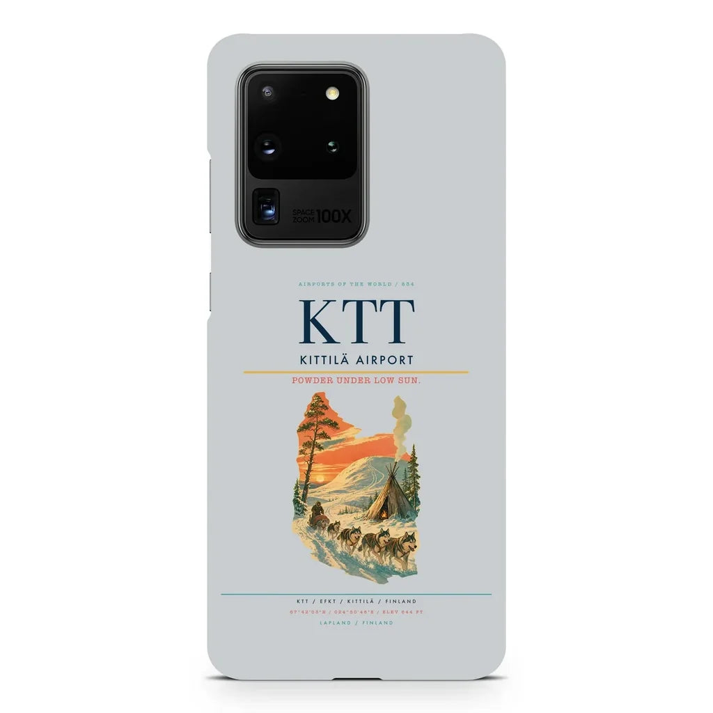 Kittilä Airport KTT design on samsung case - light gray