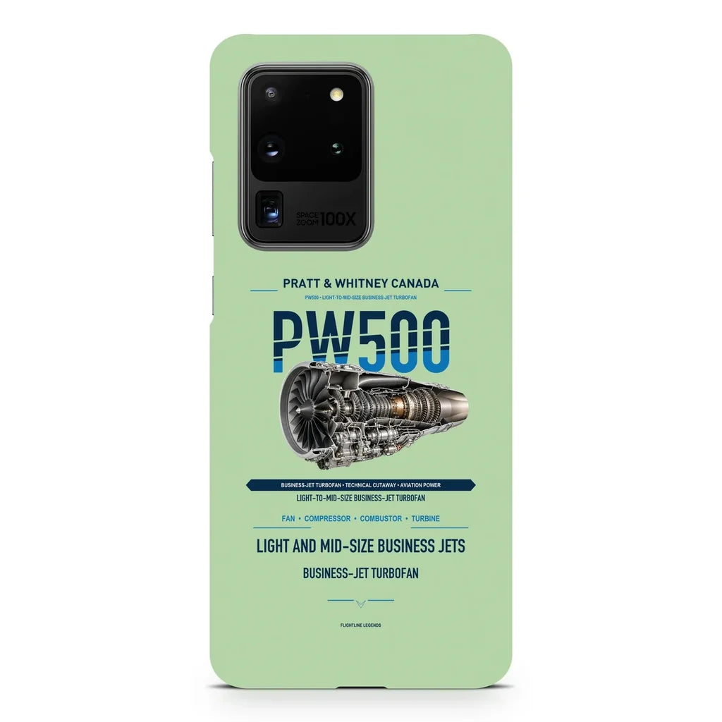 PW500 design on samsung case - light green