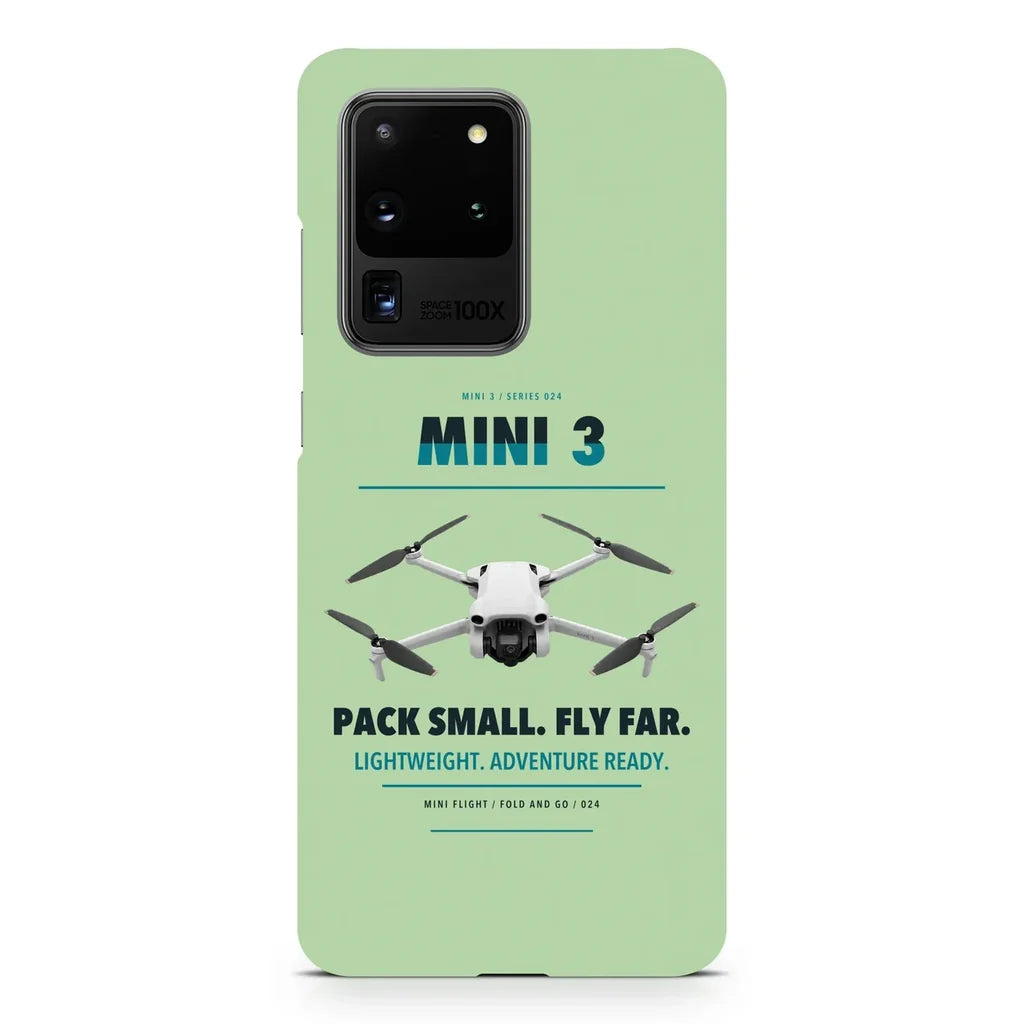 DJI Mini 3 design on samsung case - light green