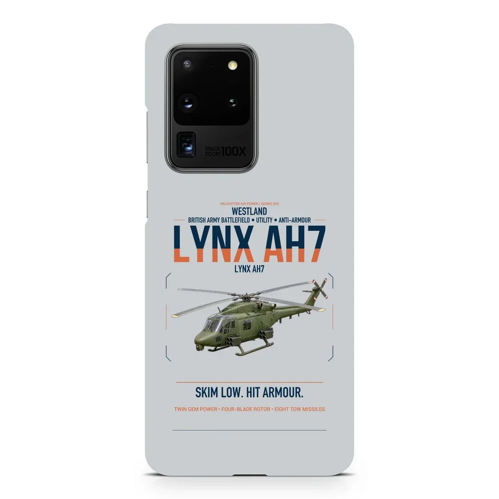 Westland Lynx AH7 design on samsung case - light gray