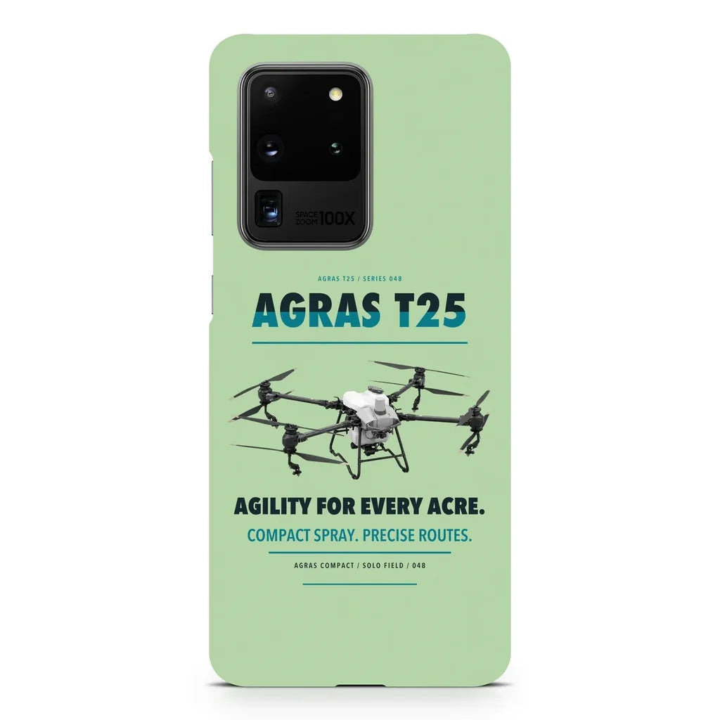 DJI Agras T25 design on samsung case - light green