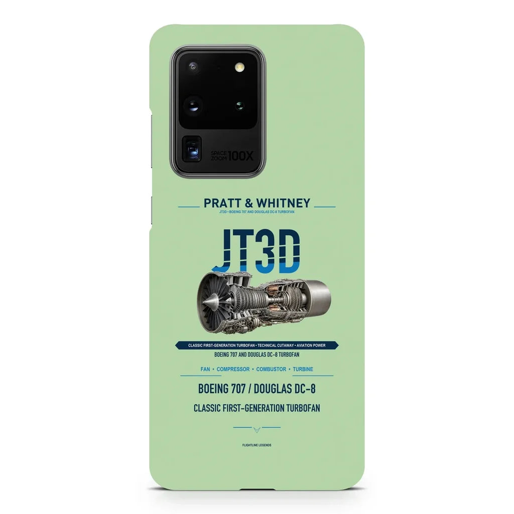 JT3D design on samsung case - light green