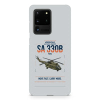 Thumbnail for Aérospatiale SA 330B Puma design on samsung case - light gray