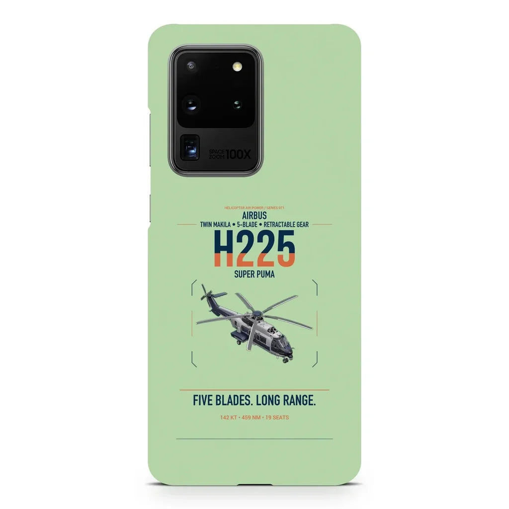 Airbus H225 design on samsung case - light green