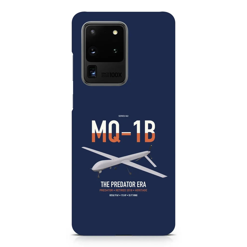 MQ-1B Predator design on samsung case - navy blue