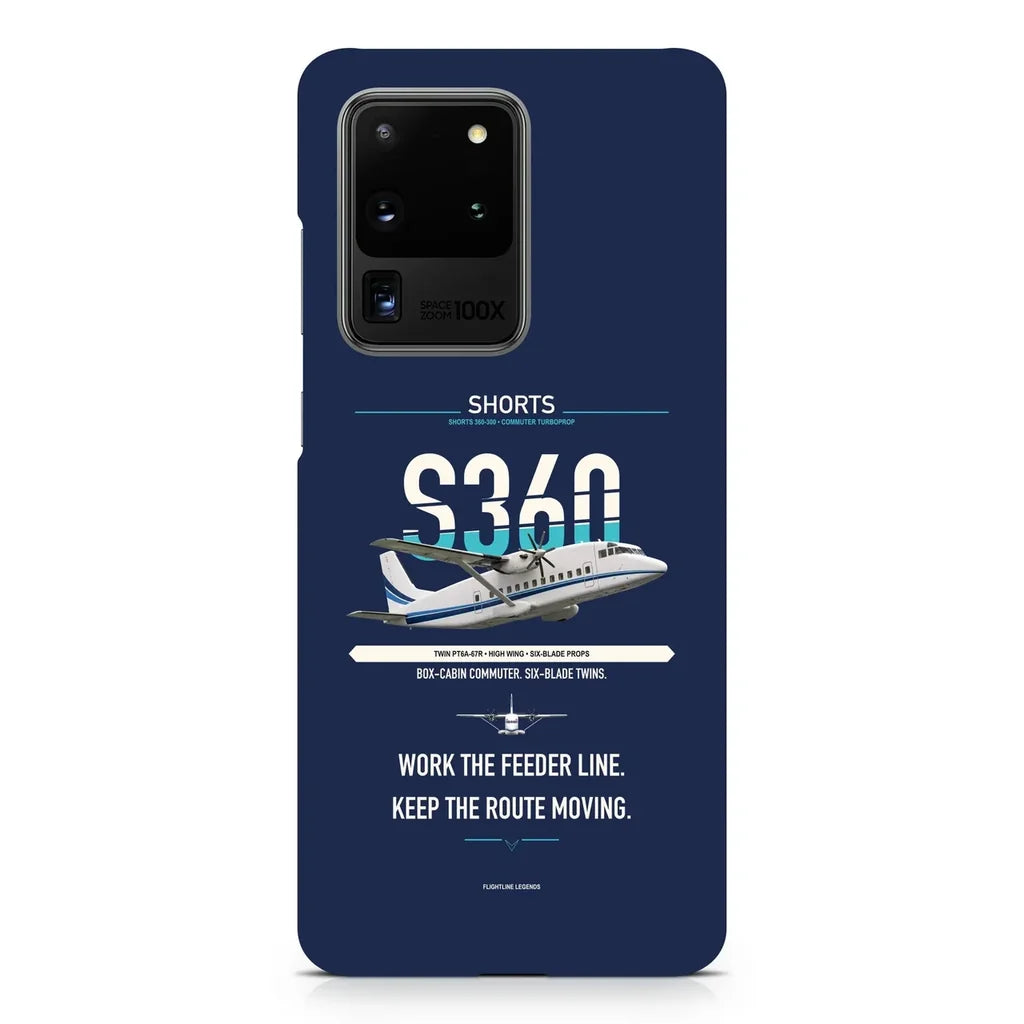Shorts 360-300 design on samsung case - navy blue