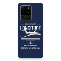 Thumbnail for Cessna Citation Longitude design on samsung case - navy blue
