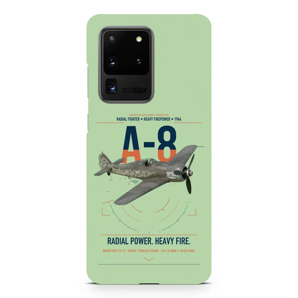 Focke-Wulf Fw 190A-8 design on samsung case - light green