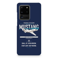 Thumbnail for Cessna Citation Mustang design on samsung case - navy blue