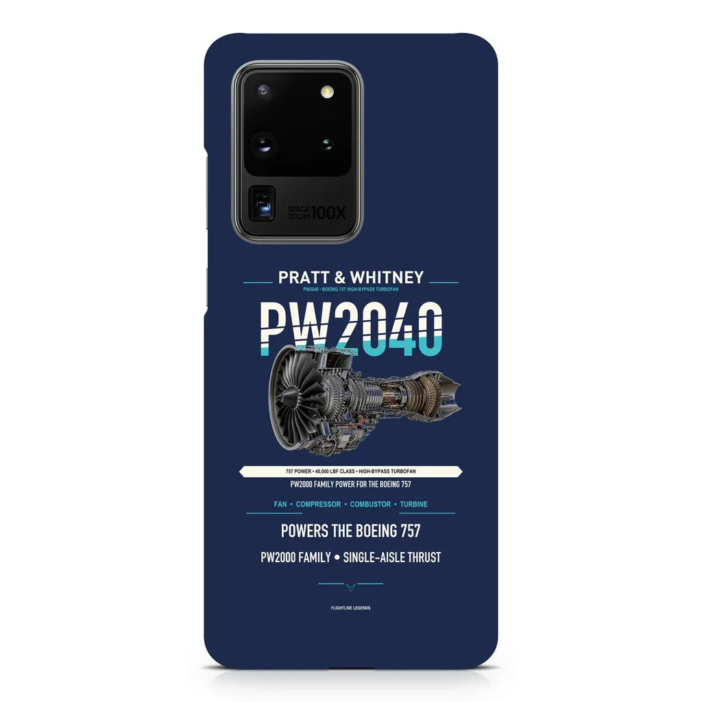 PW2040 design on samsung case - navy blue