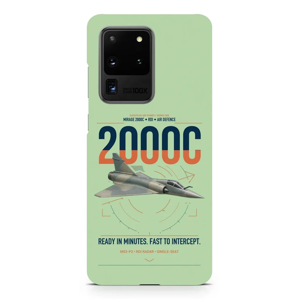 Dassault Mirage 2000C RDI design on samsung case - light green