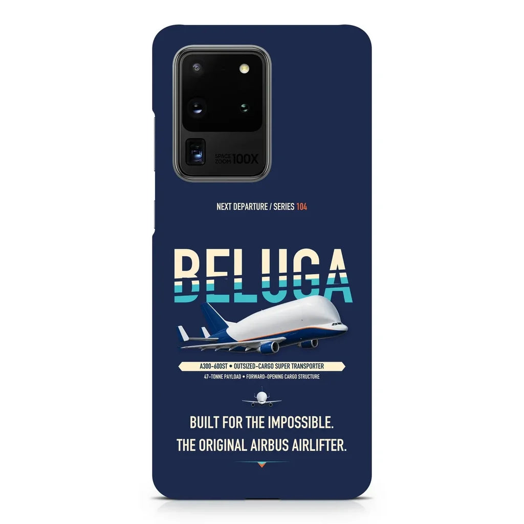 Airbus A300-600ST BelugaST design on samsung case - navy blue