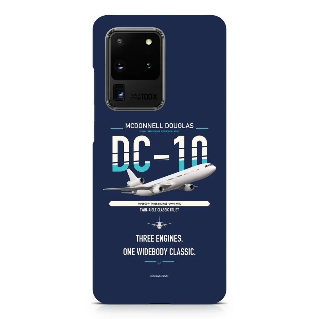 McDonnell Douglas DC-10 design on samsung case - navy blue