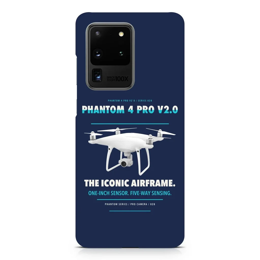 DJI Phantom 4 Pro V2.0 design on samsung case - navy blue