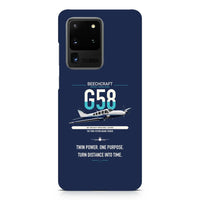 Thumbnail for Beechcraft Baron G58 design on samsung case - navy blue