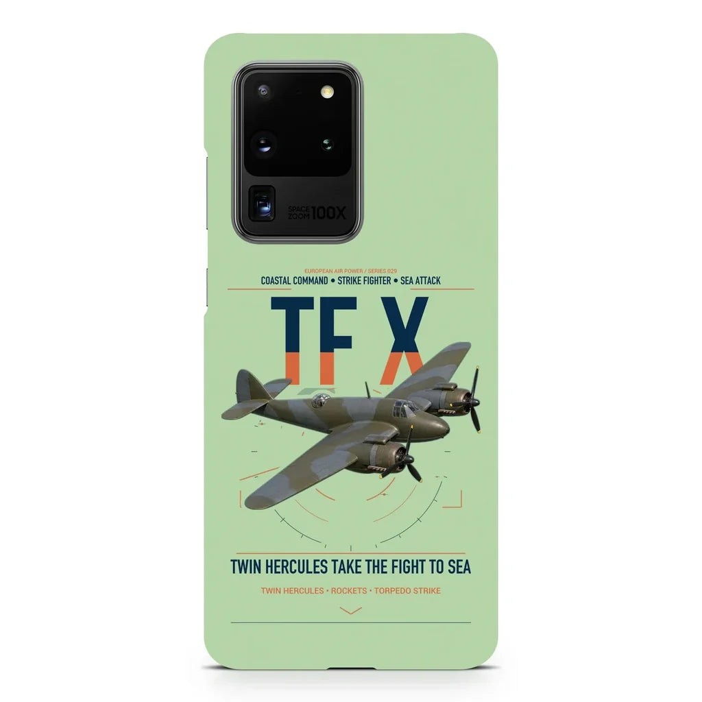 Bristol Beaufighter TF X design on samsung case - light green