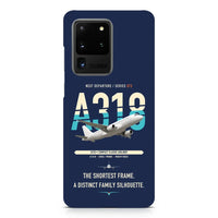 Thumbnail for Airbus A318 design on samsung case - navy blue