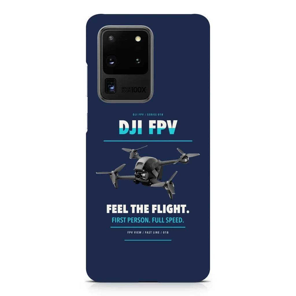 DJI FPV design on samsung case - navy blue