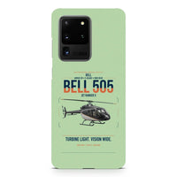 Thumbnail for Bell 505 Jet Ranger X design on samsung case - light green