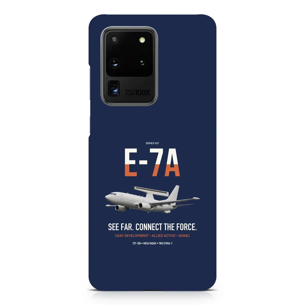 E-7A Wedgetail design on samsung case - navy blue