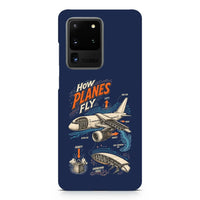 Thumbnail for How Planes Fly V2 design on samsung case - navy blue