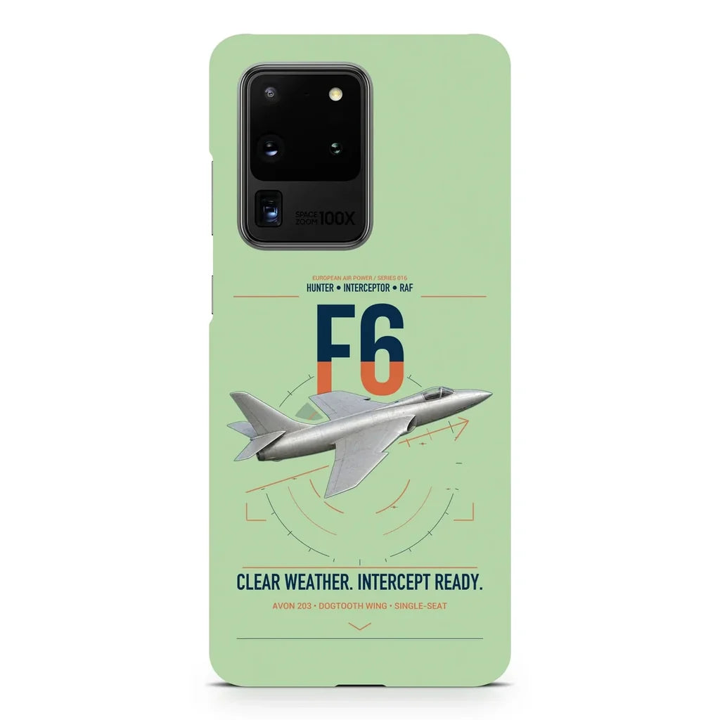 Hawker Hunter F6 design on samsung case - light green