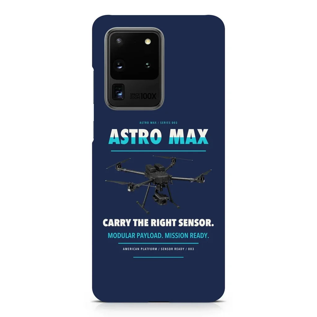 Freefly Astro Max design on samsung case - navy blue