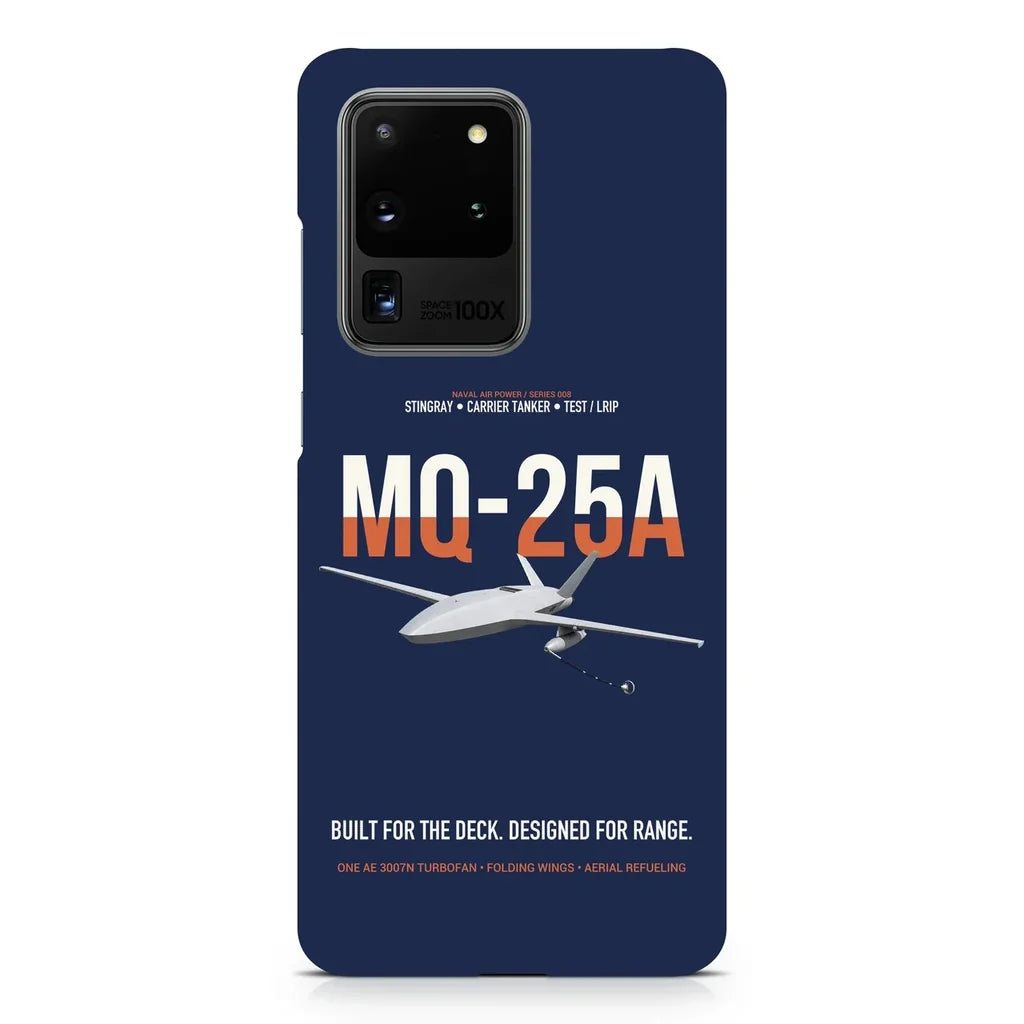 MQ-25A STINGRAY design on samsung case - navy blue
