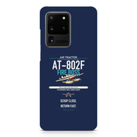 Thumbnail for Air Tractor AT-802F Fire Boss design on samsung case - navy blue