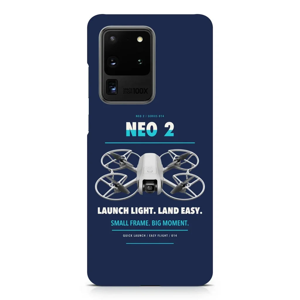 DJI Neo 2 design on samsung case - navy blue