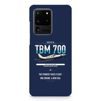 Thumbnail for Socata TBM 700 design on samsung case - navy blue
