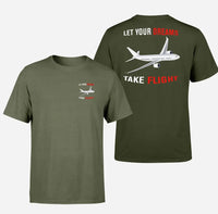 Thumbnail for Let Your Dreams Take Flight Designed Double-Side T-Shirts - view 14