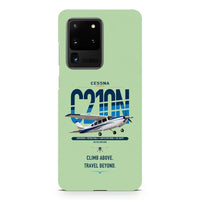 Thumbnail for Cessna T210N Centurion design on samsung case - light green