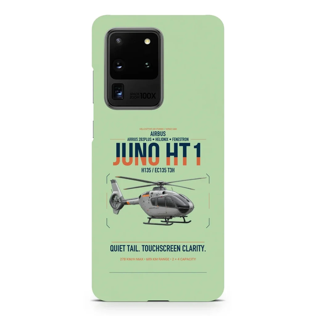 Airbus H135 Juno HT1 design on samsung case - light green