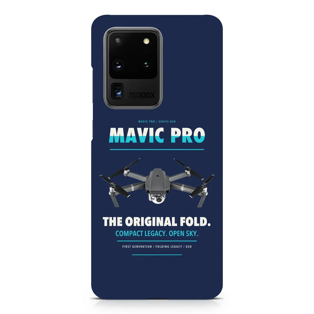 DJI Mavic Pro design on samsung case - navy blue