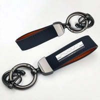 Thumbnail for DHL Aviation Horseshoe Buckle key chain in navy blue