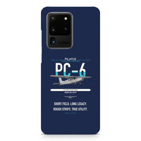 Thumbnail for Pilatus PC-6 Porter design on samsung case - navy blue