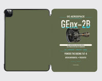 Thumbnail for GEnx-2B design on green army ipad tablet case
