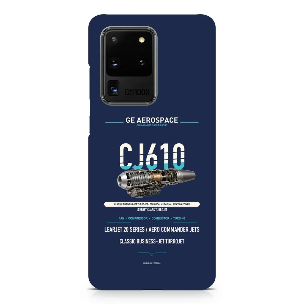 CJ610 design on samsung case - navy blue