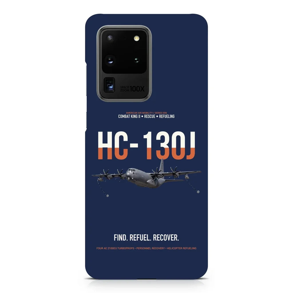 HC-130J COMBAT KING II design on samsung case - navy blue