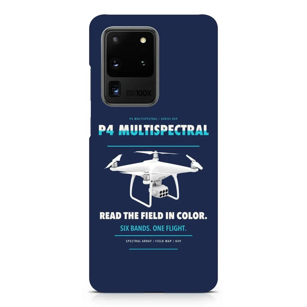 DJI P4 Multispectral design on samsung case - navy blue