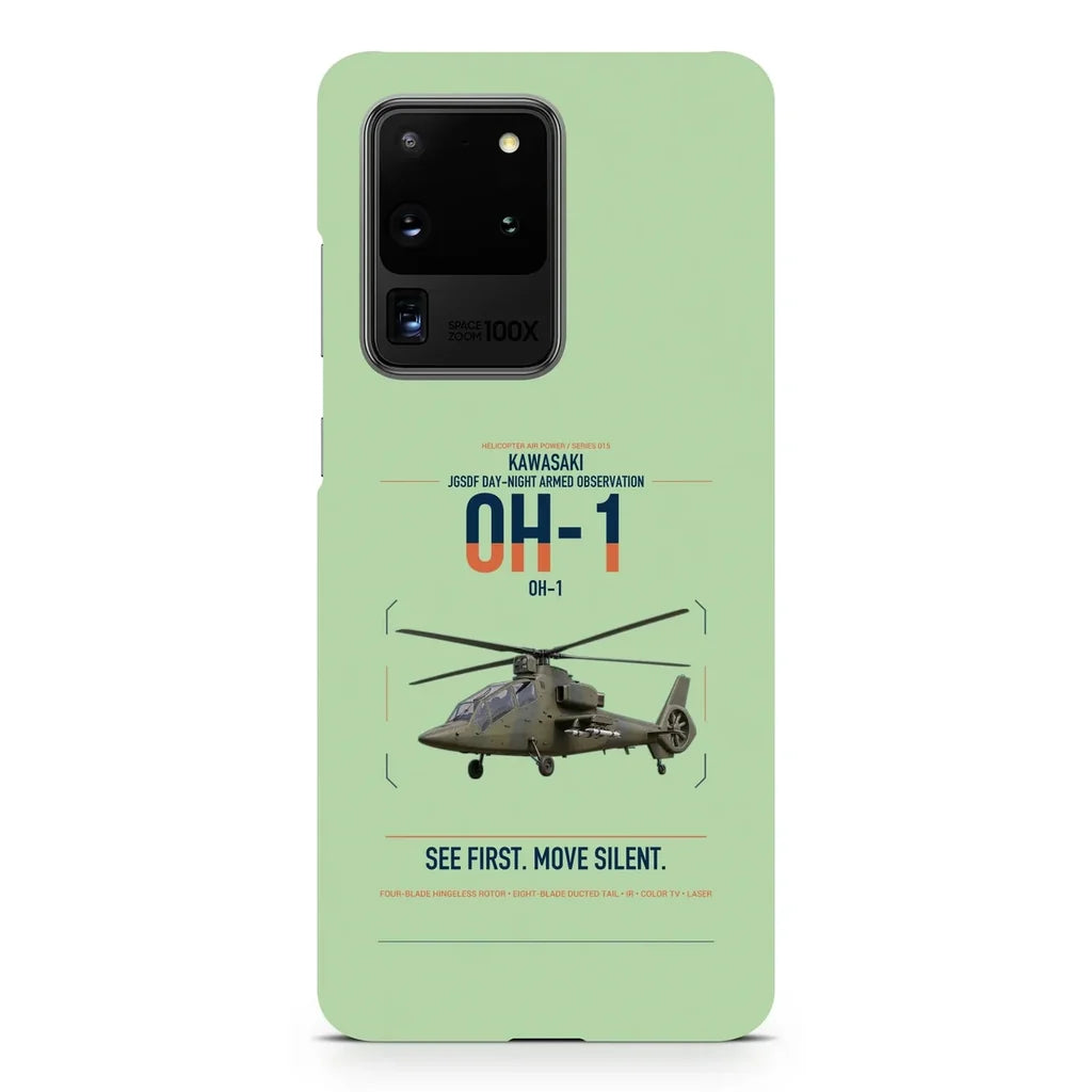 Kawasaki OH-1 design on samsung case - light green