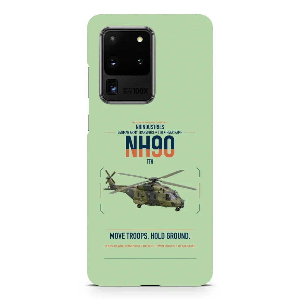 NHIndustries NH90 TTH design on samsung case - light green