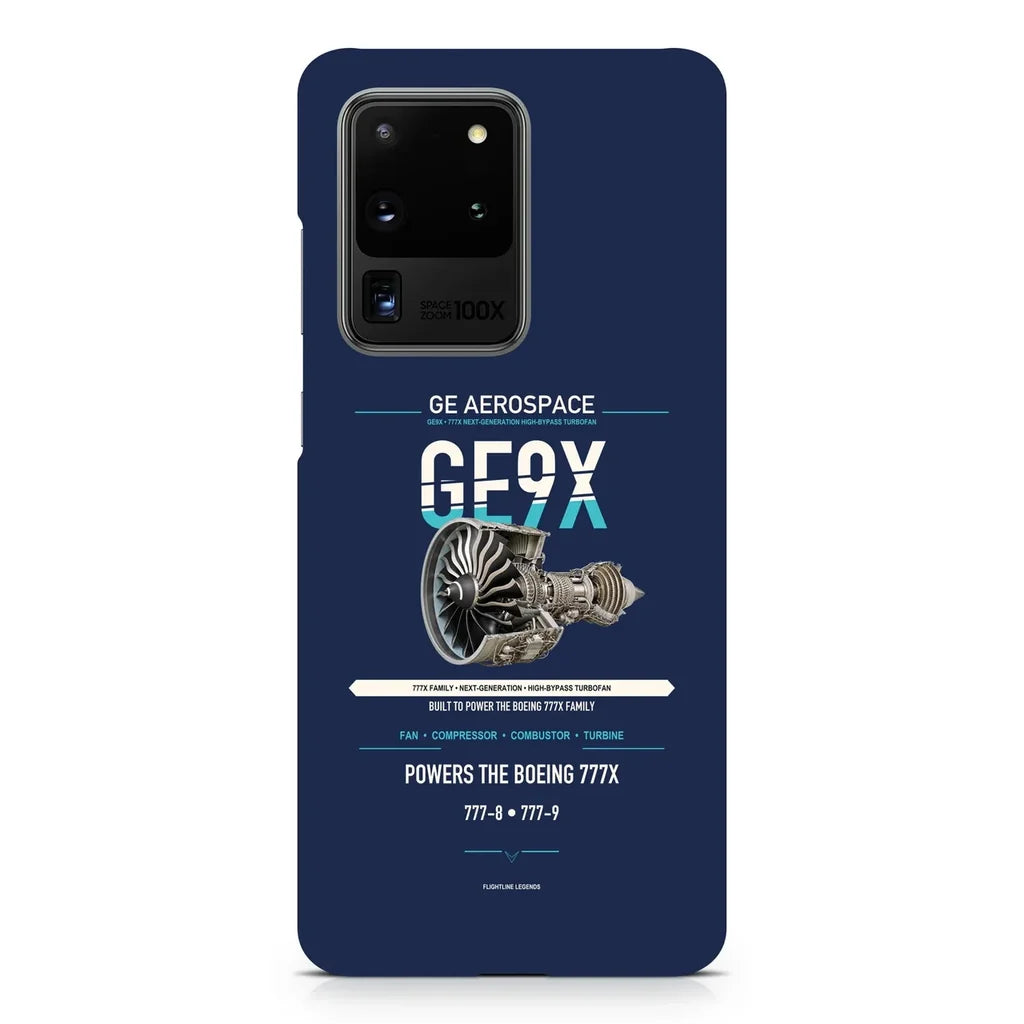 GE9X design on samsung case - navy blue