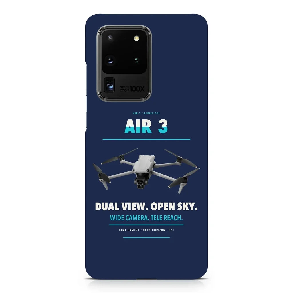 DJI Air 3 design on samsung case - navy blue