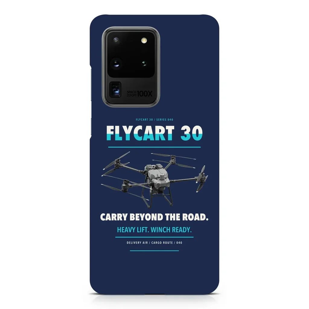 DJI FlyCart 30 design on samsung case - navy blue