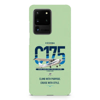 Thumbnail for Cessna 175 Skylark design on samsung case - light green