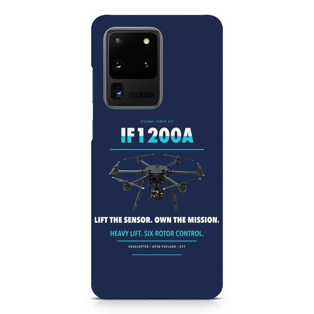 Inspired Flight IF1200A design on samsung case - navy blue