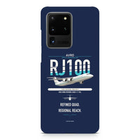 Thumbnail for Avro RJ100 design on samsung case - navy blue